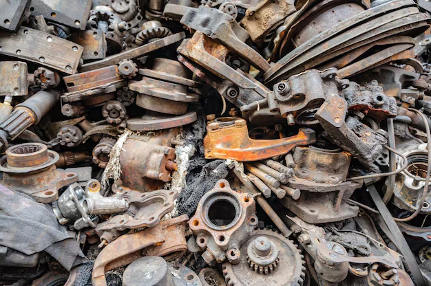 old machine scrap
