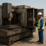 Obsolete machining center prepared for CNC machine scrap buyer Dammam collection