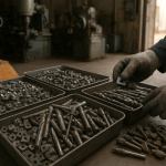 Sorted carbide inserts and drills prepared for a tungsten carbide scrap buyer Dammam
