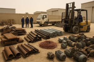 Sorted steel, aluminum and copper factory scrap for an industrial scrap buyer Jubail enquiry