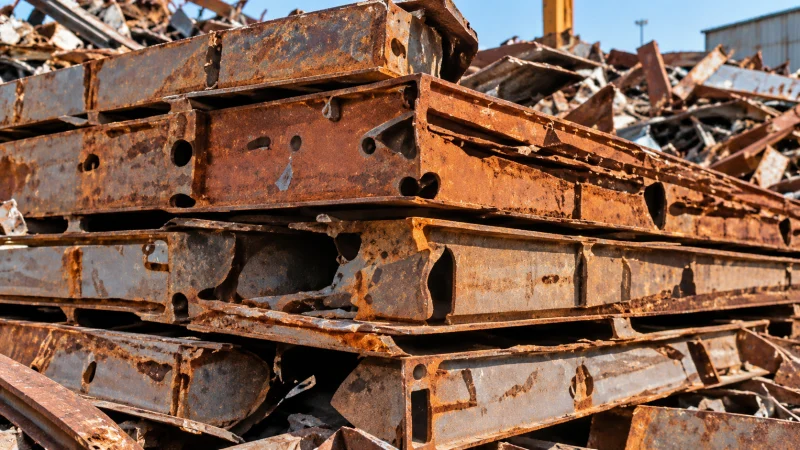 Iron and Steel Scrap in Dammam Iron and structural steel scrap sections