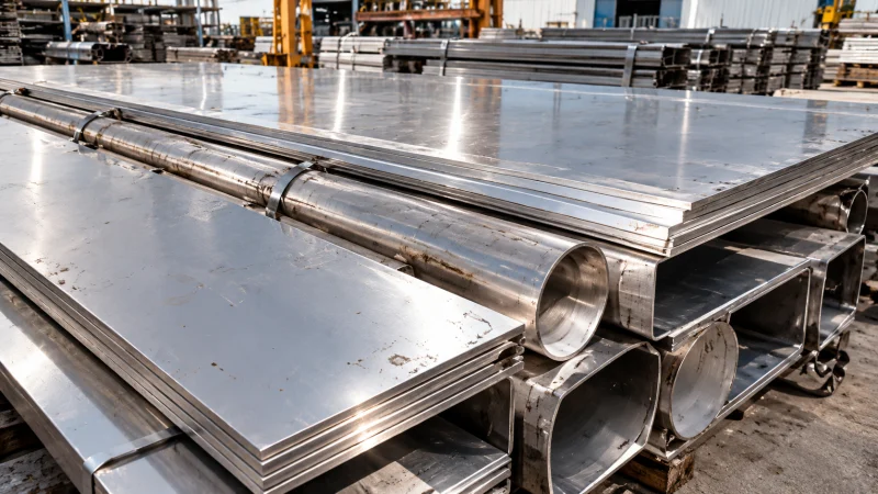 Stainless steel fabrication sections illustrating the SS 201 category