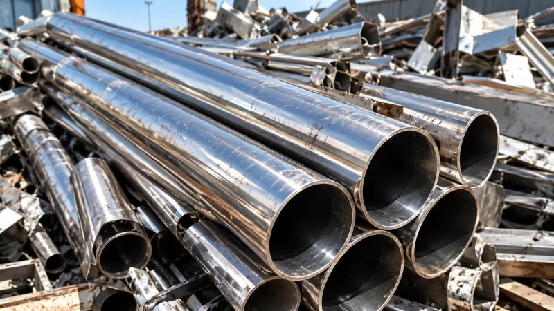 Stainless Steel Scrap in Dammam Stainless steel pipes and polished metal sections