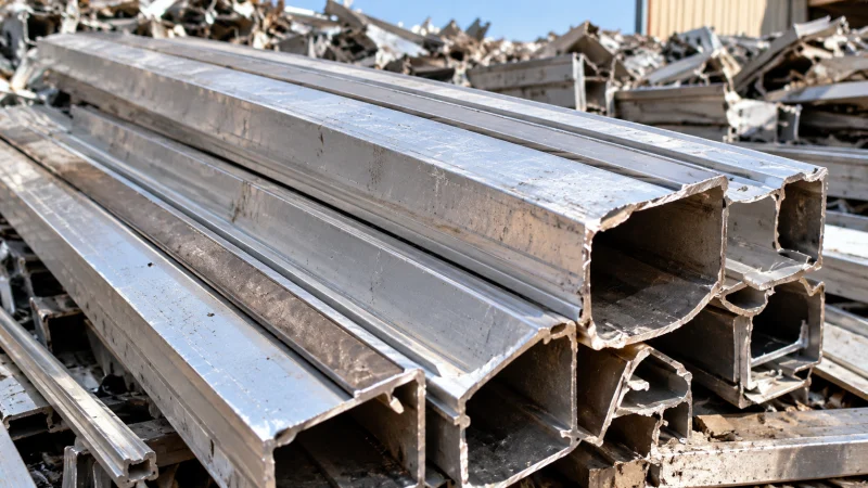 Aluminum Transformer Scrap Materials Aluminum profiles and metal sections for scrap assessment