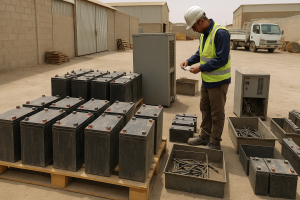 Used UPS battery modules prepared for UPS battery scrap buyer Dammam assessment