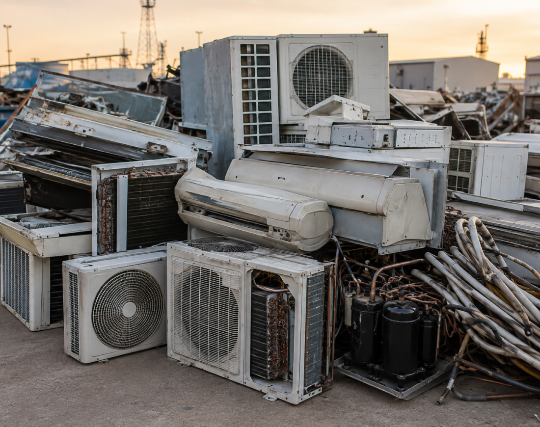 AC and HVAC scrap metal services in Dammam Saudi Arabia